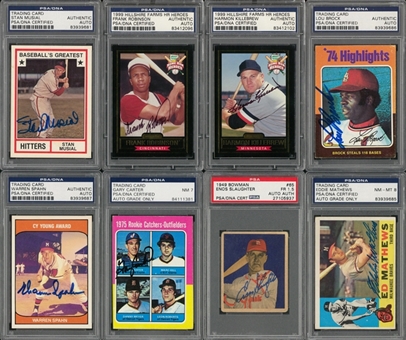 1949-2003 Topps and Assorted Brands Signed Cards Collection (24 Different)
